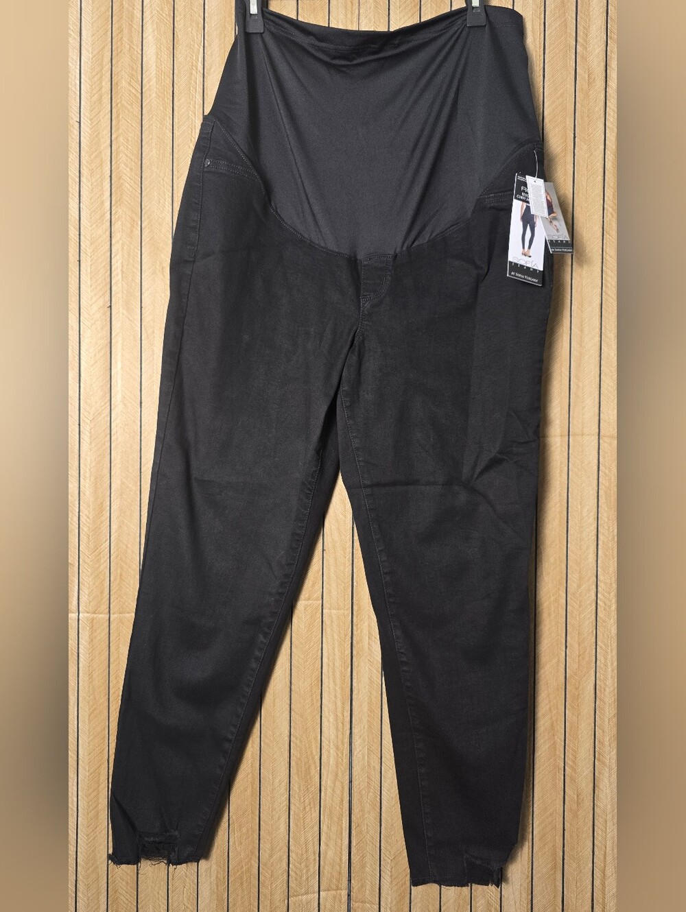 sofia by sofia vergara Black Skinny Maternity Jeans with Support Panel